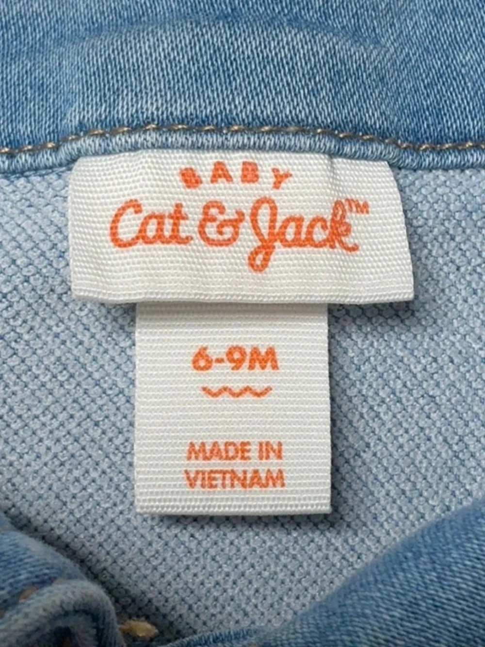 Upcycled Stretch Denim Kids Jacket Farm Animal Appliqué Western